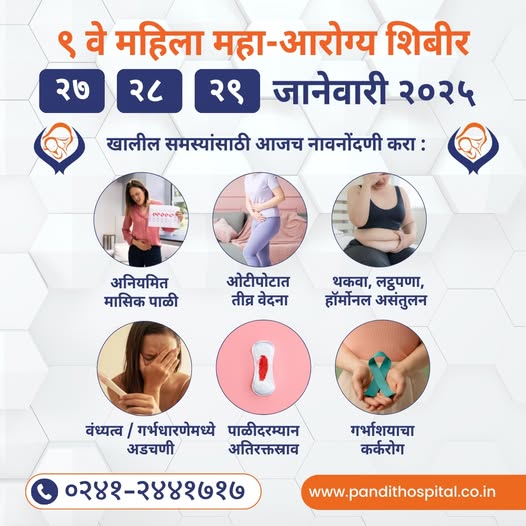 Women’s Health Camp २०२५ महिला महा आरोग्य शिबीर, आहिल्यानगर